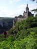 Rocamadour vegetation et vue sur chateau