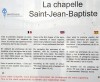 Rocamadour chapelle st jean baptiste texte