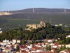 Portugal chateau de pombal et eoliennes