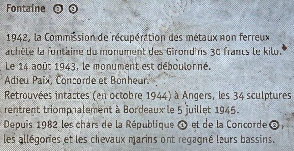  plaque informative evenementielle monument des girondins