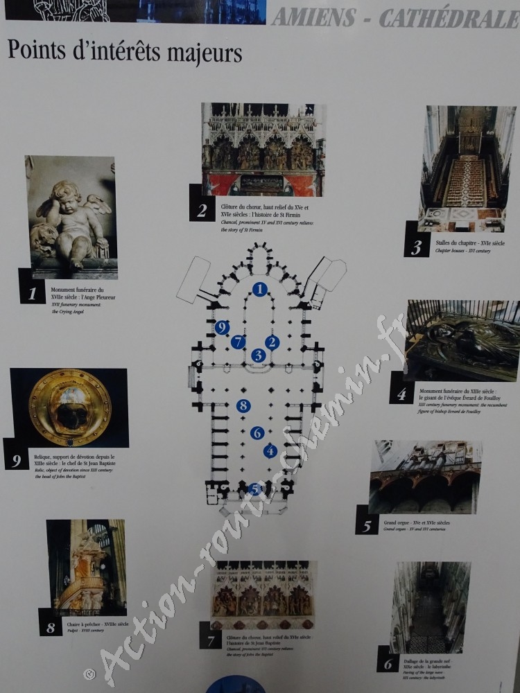 Notre dame cathedrale d´amiens information interets