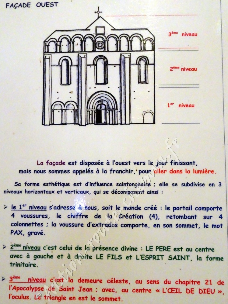 Façade Ouest - Abbaye de Cadouin