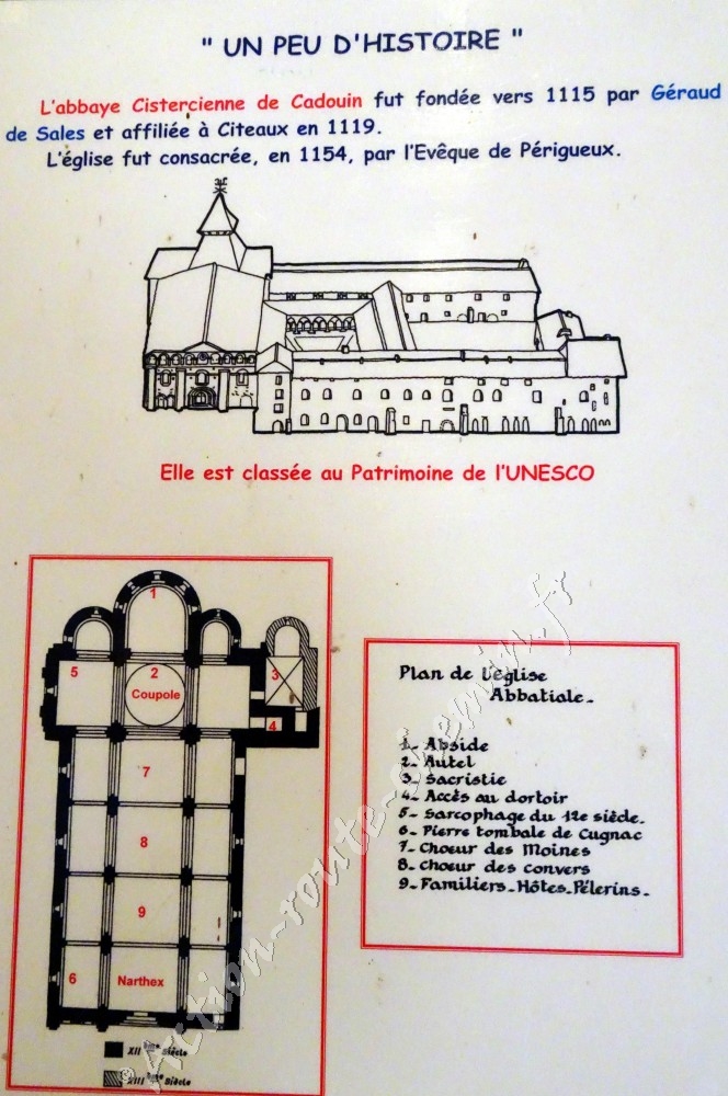 Histoire Abbaye cistercienne de Cadouin