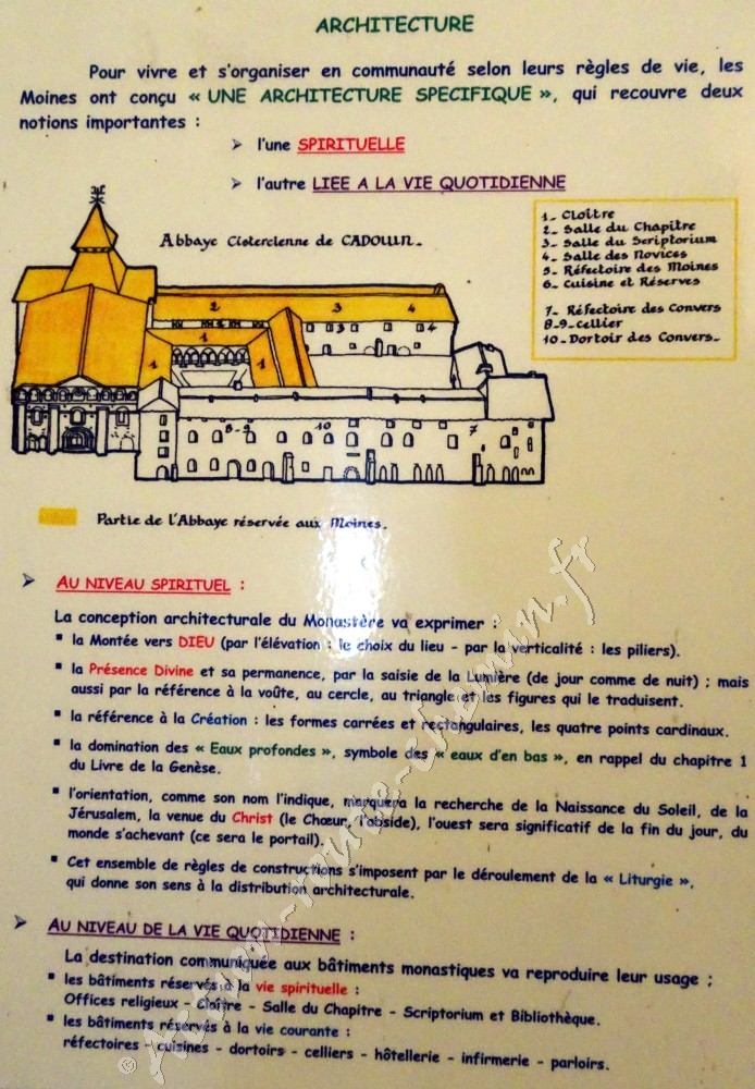 Architecture abbaye de cadouin