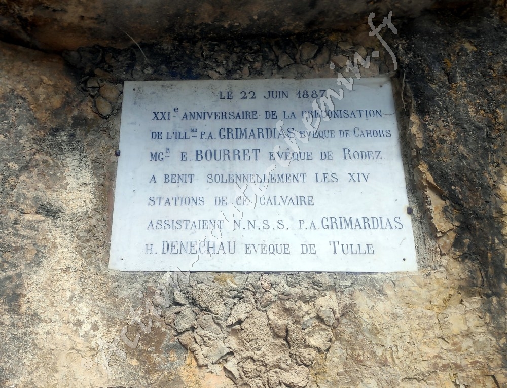 Rocamadour - Bénédiction à la grotte Saint Sépultre