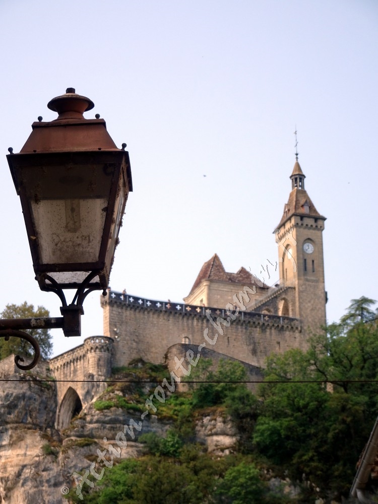 Château et tour de l´horloge de Rocamadour