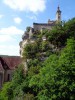 Rocamadour - falaise, château et tour de l’horloge