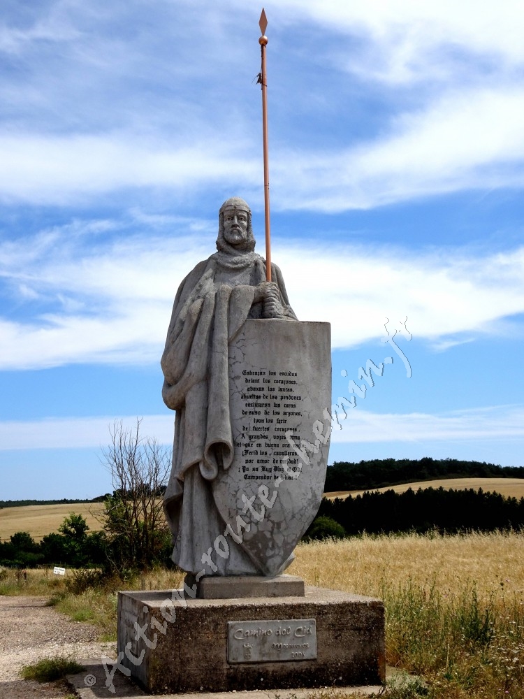 Statue du Cid près de Mecerreyes