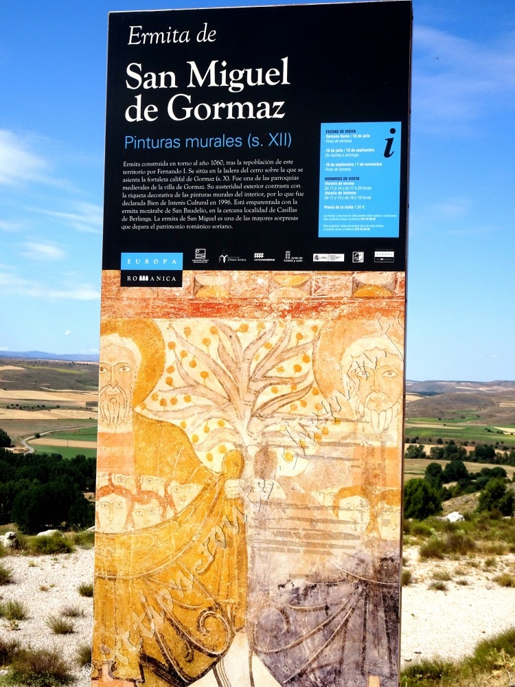 Panneau informatif - ermita San Miguel de Gormaz