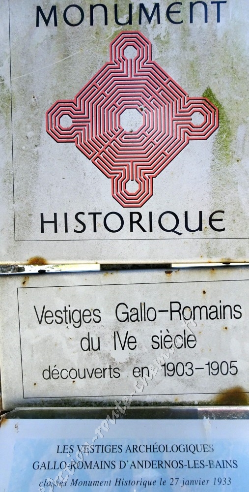 Monument gallo romain panneau