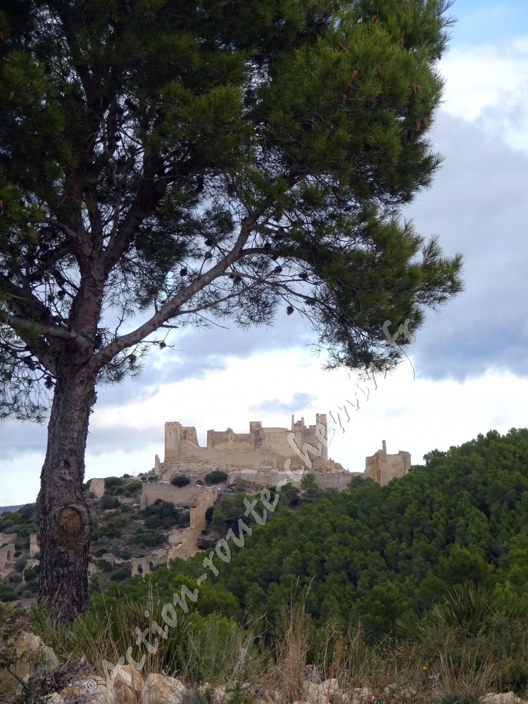 Chateau de Xivert depuis le sentier