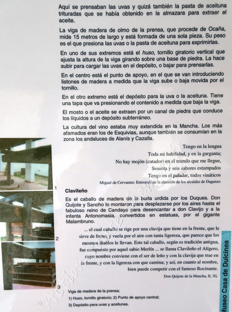 El toboso quijotte dulcinea museo info pressoir