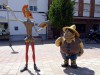 Argamasilla de Alba - statues Quichotte et Sancho Pansa