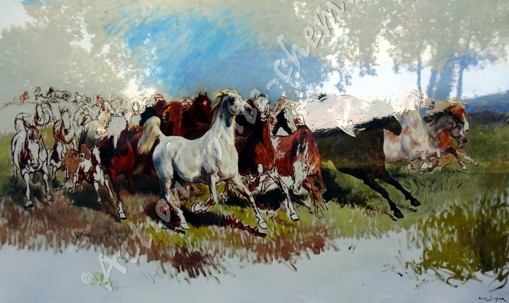 Blaye - chevaux en liberté de Rosa Bonheur vers 1898-1899