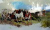 Blaye - chevaux en liberté de Rosa Bonheur vers 1898-1899