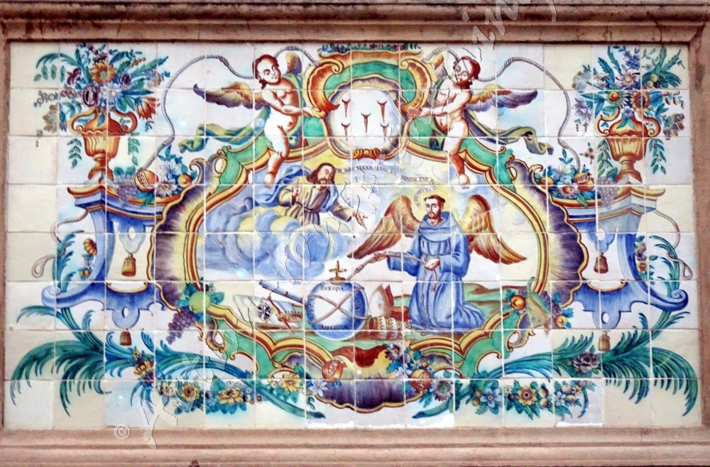 Valencia - fresque mosaique au temple San Lorenzo