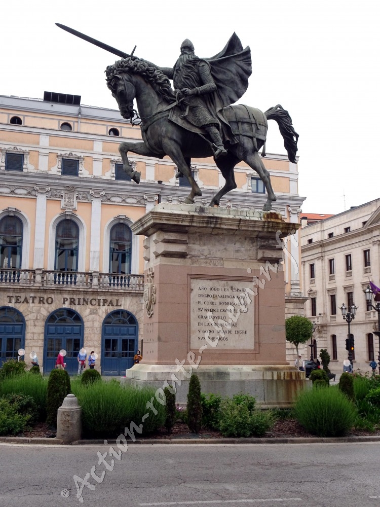 Statue équestre du Cid à Burgos