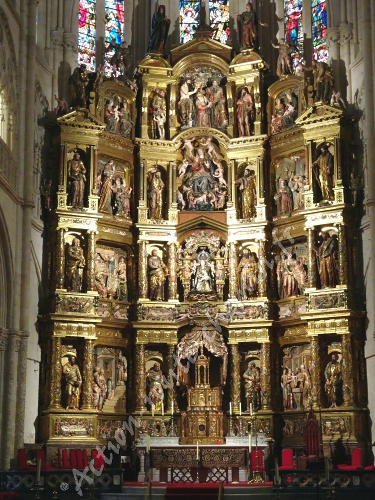 Coeur Cathédrale Santa Maria à Burgos avec détails