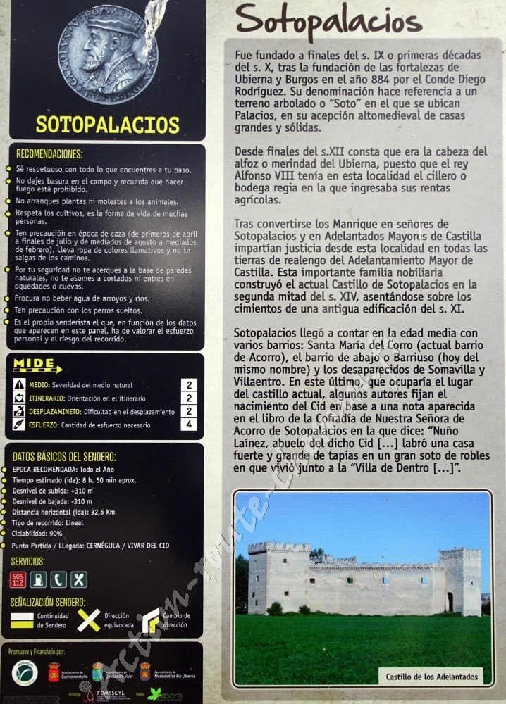 Informations Carlos V - ville de Sotopalacios