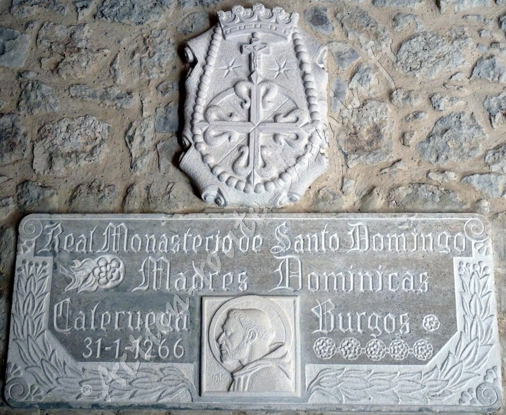 Plaque à Real monastère de caleruega