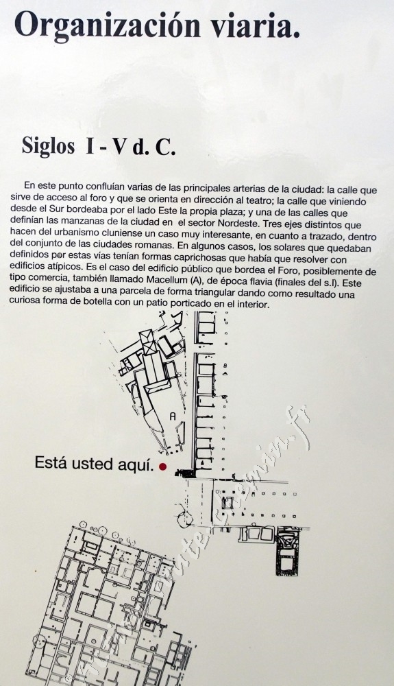 Panneau informatif Clunia - cité gallo romaine Penalba de Castro