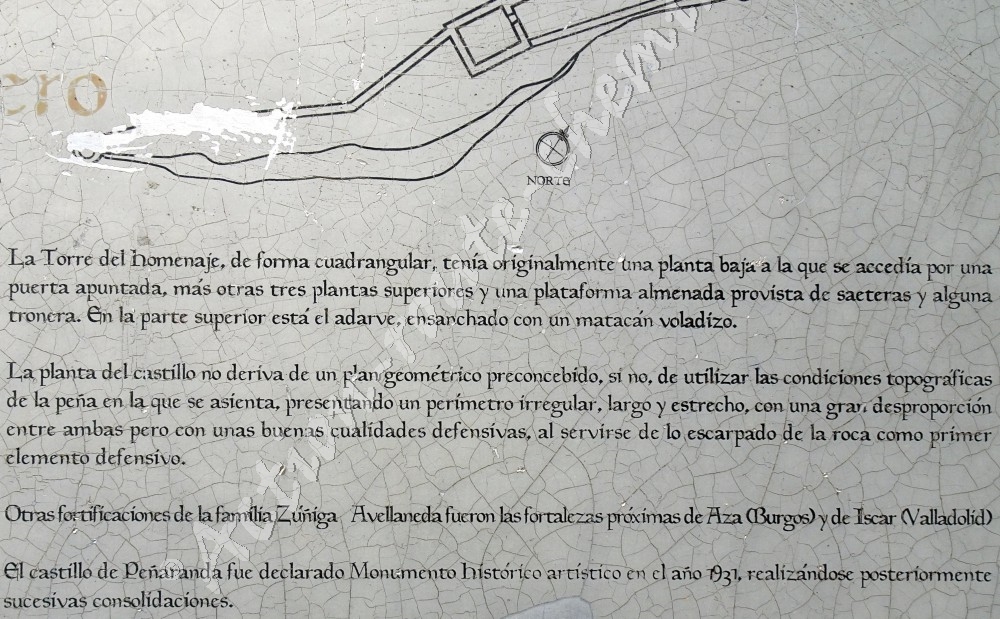 Information - château de Penaranda de Duero
