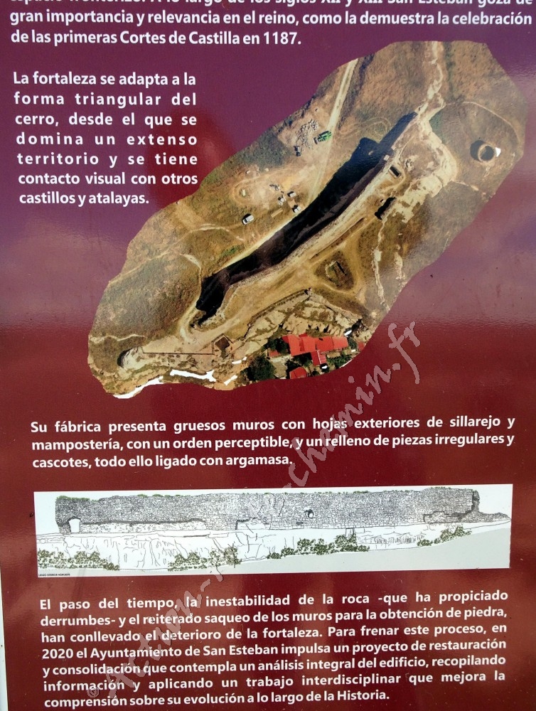 Panneau informatif de San Esteban de Gormaz