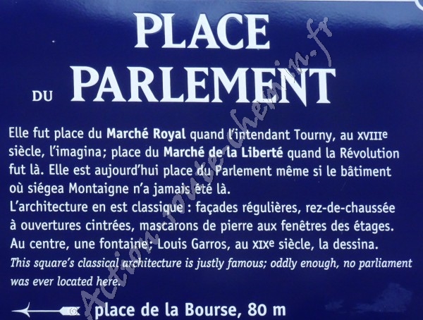 Bordeaux explication place du parlement