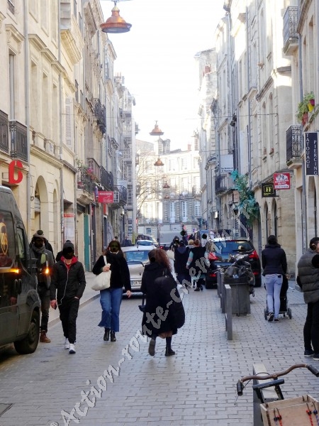 Bordeaux rue des faures vers victor hugo