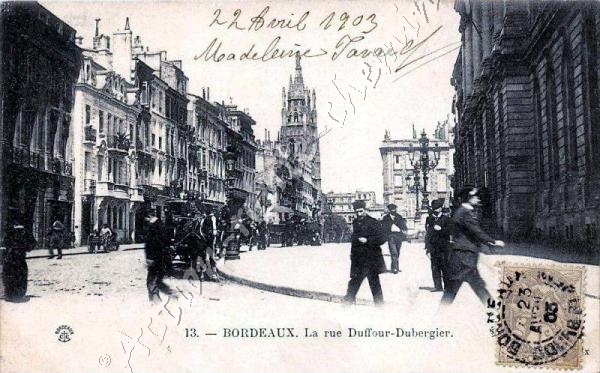 Bordeaux rue duffour dubergier
