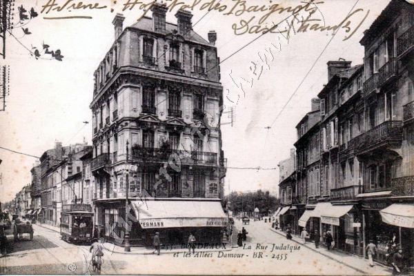 Bordeaux rue judaique et les allees damour