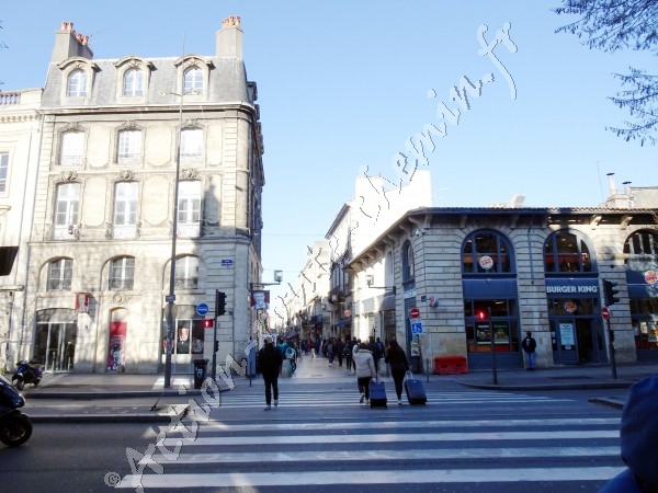Bordeaux rue sainte catherine et cours victor hugo