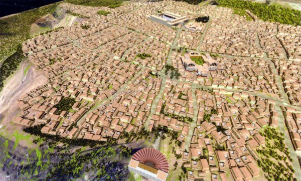 Clunia plan ville romaine