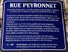 Bordeaux enseigne explicative rue peyronnet